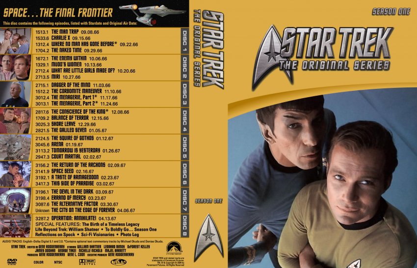 REPOST Star Trek The Orginal Series Seizoen 1 DvD 3