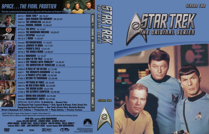 Star Trek The Orginal Series Seizoen 2 DvD 2 (1966-1988)
