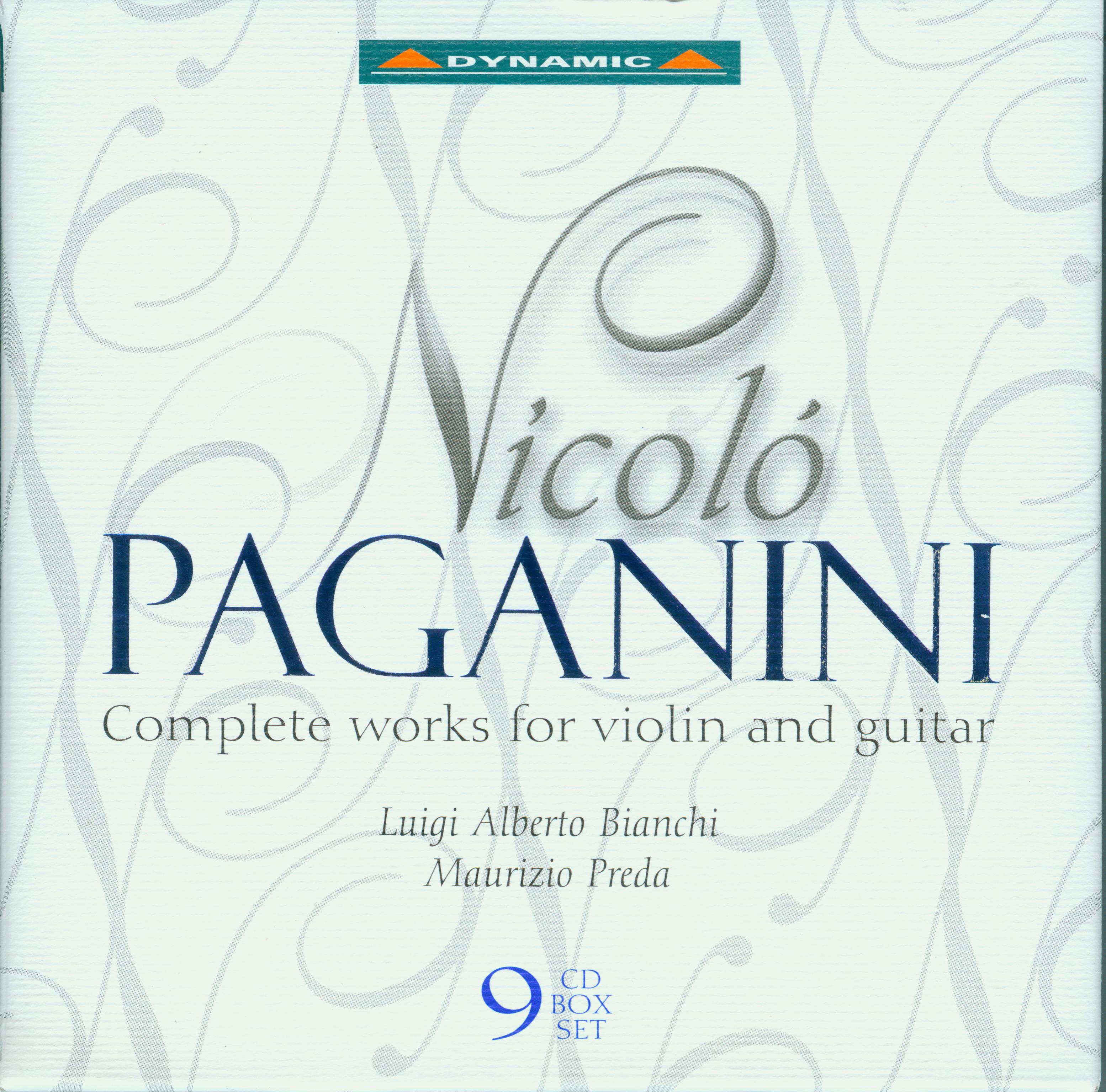 Paganini Complete Works for Violin and Guitar 8cd