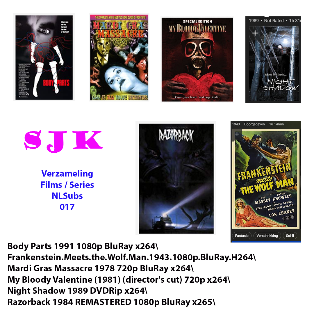 Verzameling Films NLSubs s-j-k 017