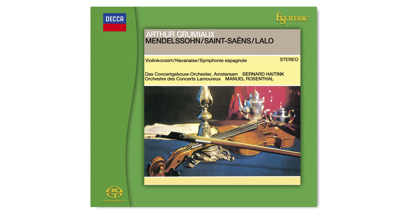 Grumiaux Haitink RCO Mendelssohn Saint-Saens Lalo Violin Concertos 24-176.4