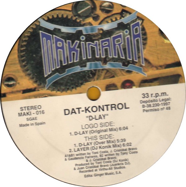 MAKI-016 Dat-Kontrol - D-Lay-(MAKI-016)-Vinyl-1997-BC