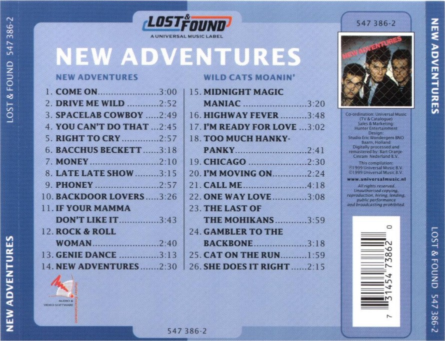 New Adventures - Lost & Found