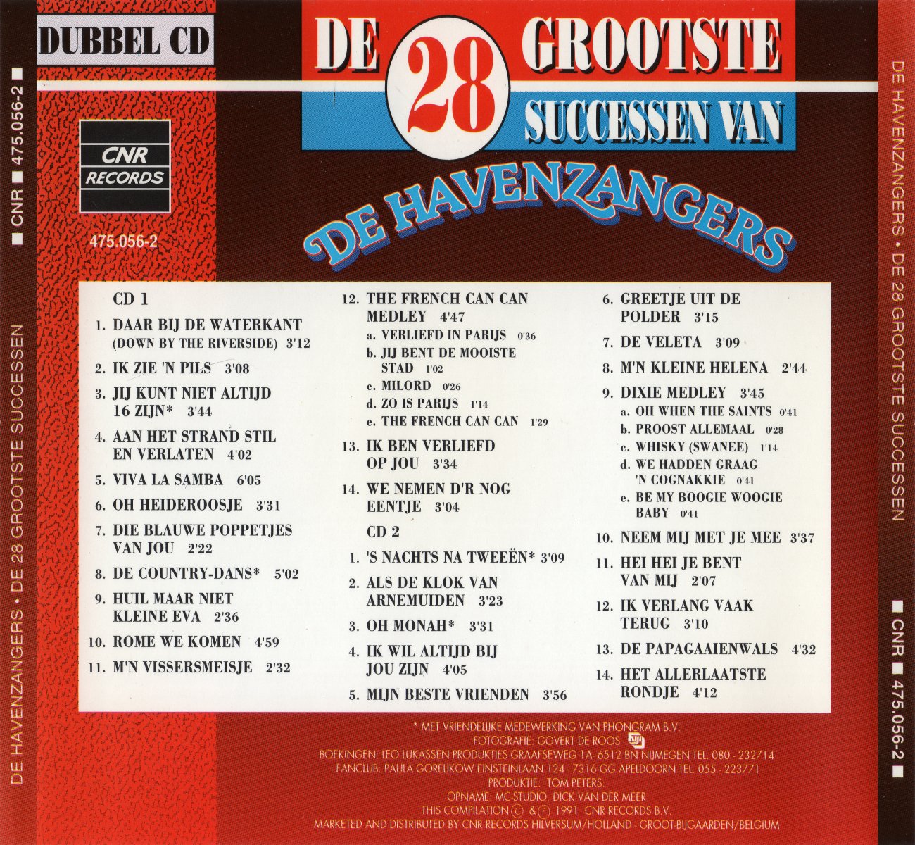 De Havenzangers - De 28 Grootste Hits Van (2 CD's)