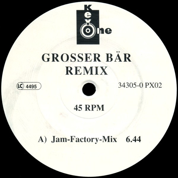 K2 - Grosser Bär (Remix) (Vinyl, 12'') Key One (34305-0 PX02) Germany (1995) WAV