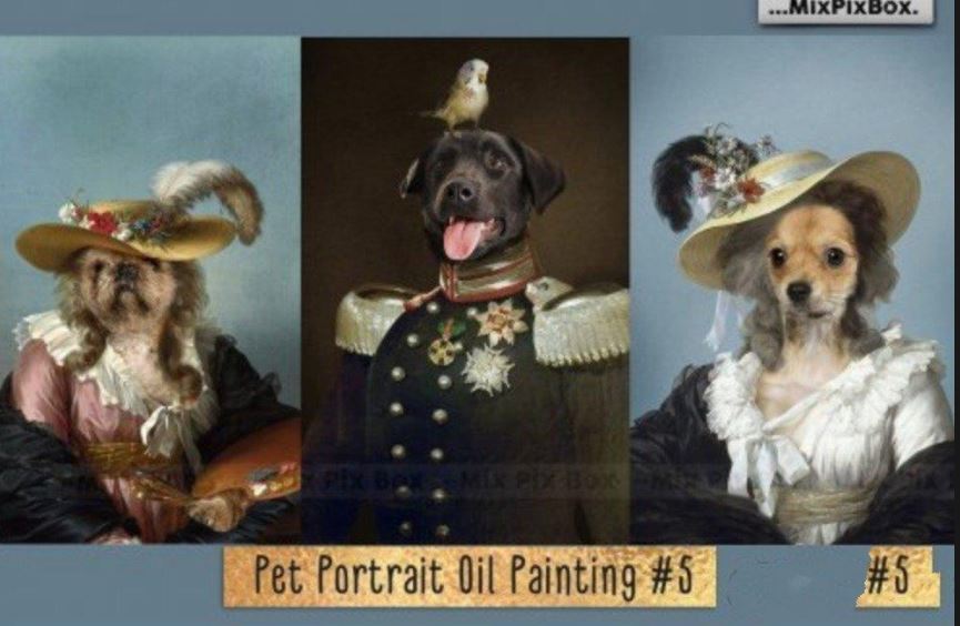 Photoshop - CreativeMarket Pet Portrait Oil Background