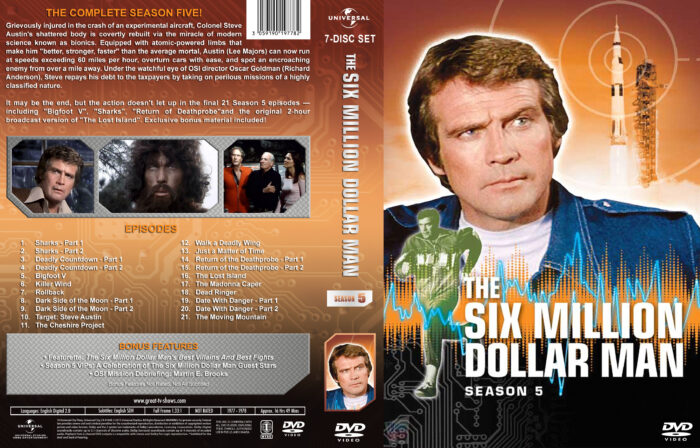 The Six MillionDollar Man S05 Afl 7-8-9 Bluray