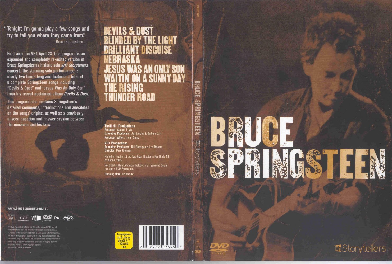 Bruce Springsteen - Discography (1973 - 2021) DVD: (deel-1)