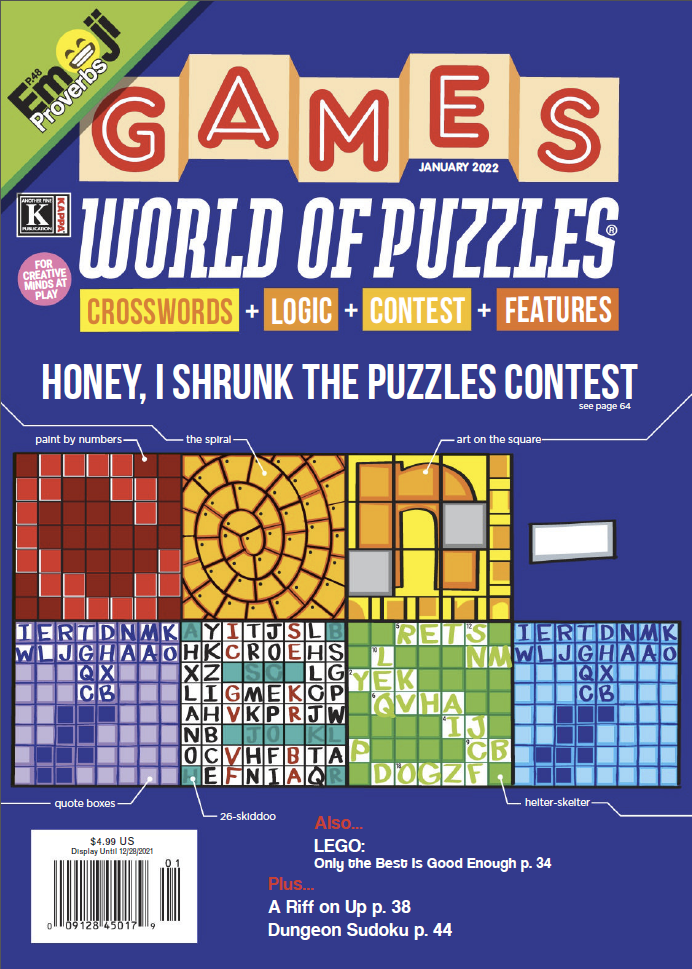 Games World Of Puzzles Vol 46 No 1 January 2022