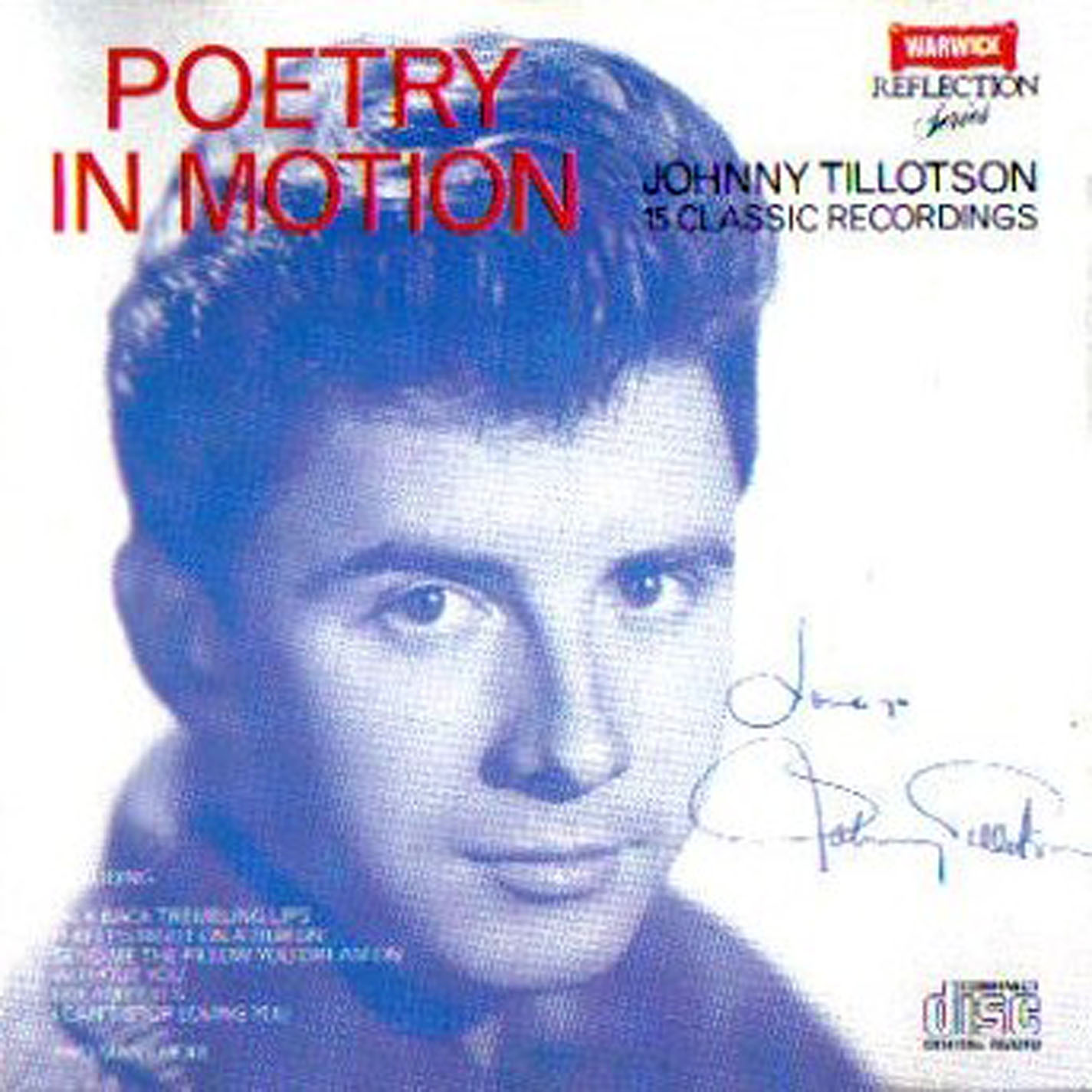 Johnny Tillotson - Poetry In Motion - 15 Classic Recordings