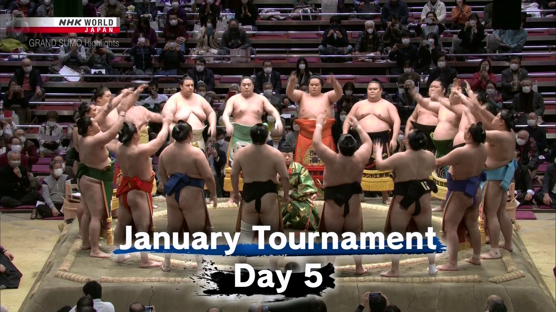 Grand Sumo Highlights 2022 New Year Basho Day 5 1080p