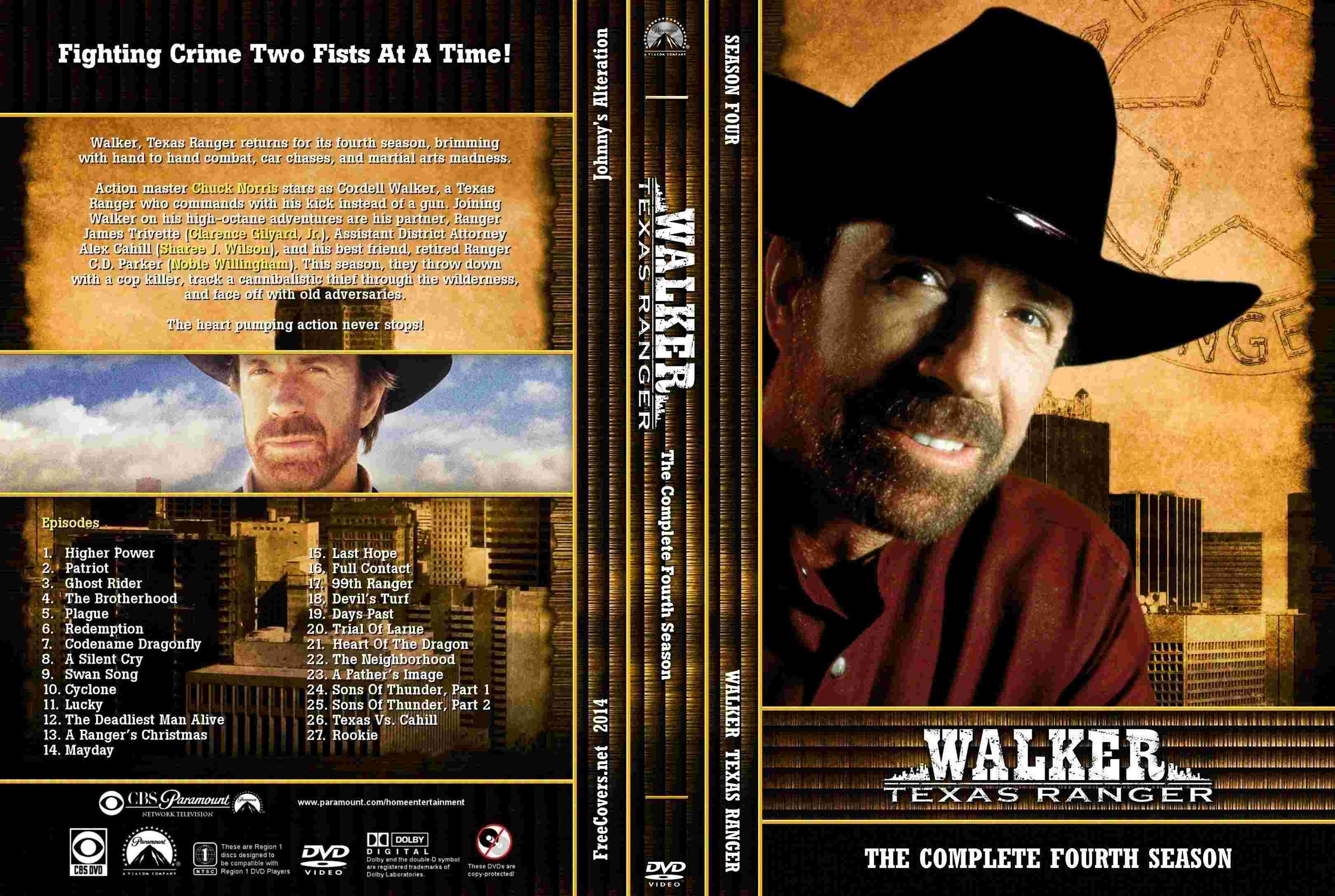Walker Texas Ranger Seizoen 4 DvD 1 van 7