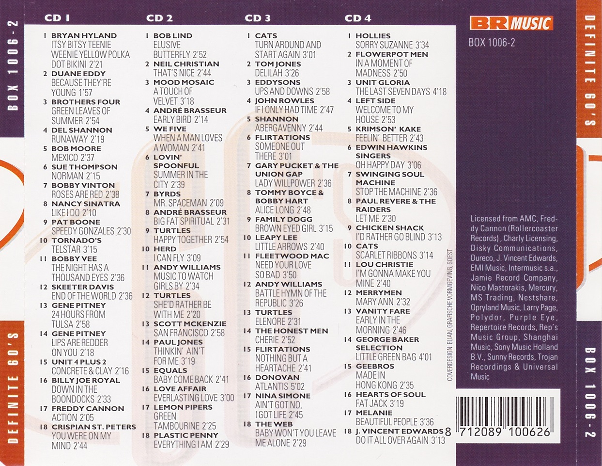 Various Artists - Definite 60's Vol. 3 [4CD]